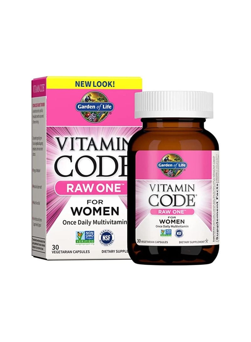 Garden of Life Multivitamin for Women Probiotics Health Gluten Free 30 Vegetarian Capsules