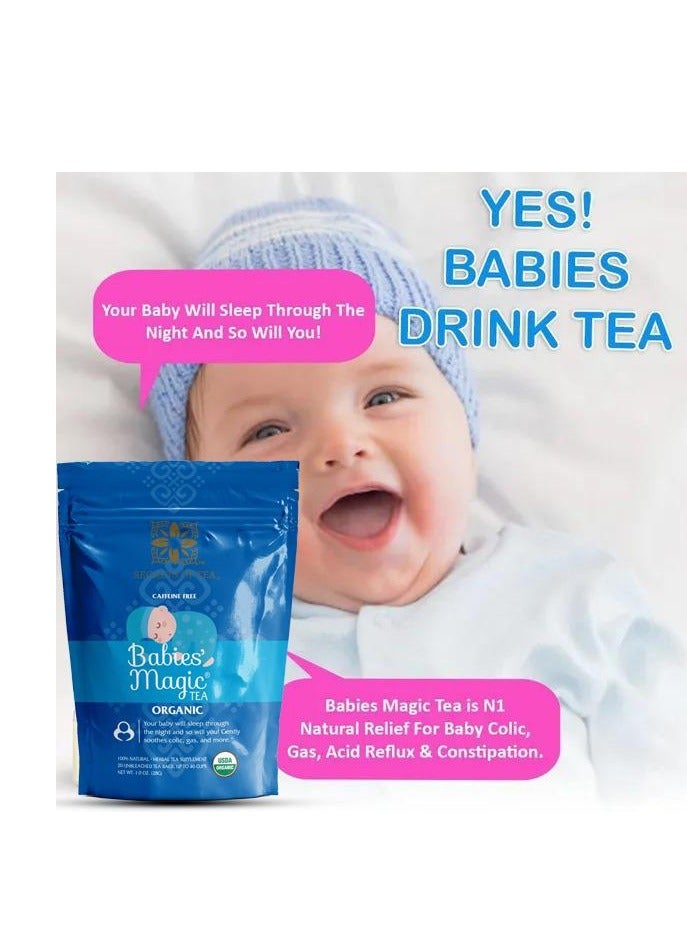 Secrets Of Tea Bundle of Babies' Magic Tea, Baby Sleep Tea & Catnip Tea for Babies