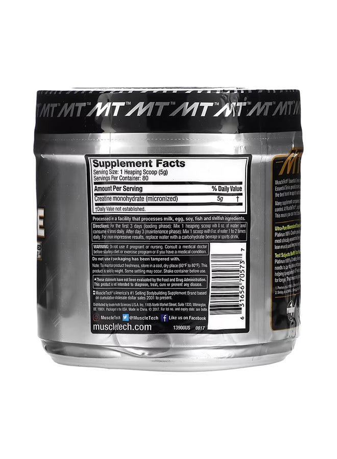 Platinum Creatine - Unflavored - 80 Servings 14.11 Oz (400 G)