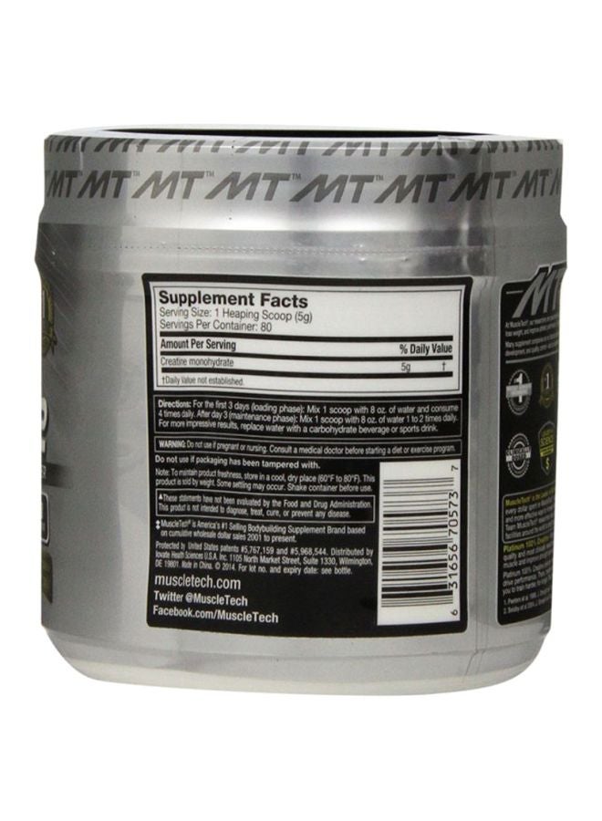 Platinum Creatine - Unflavored - 80 Servings 14.11 Oz (400 G)