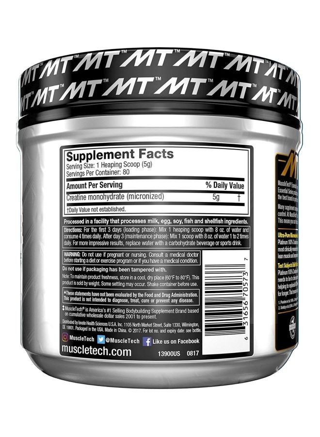 Platinum 100% Creatine 400G