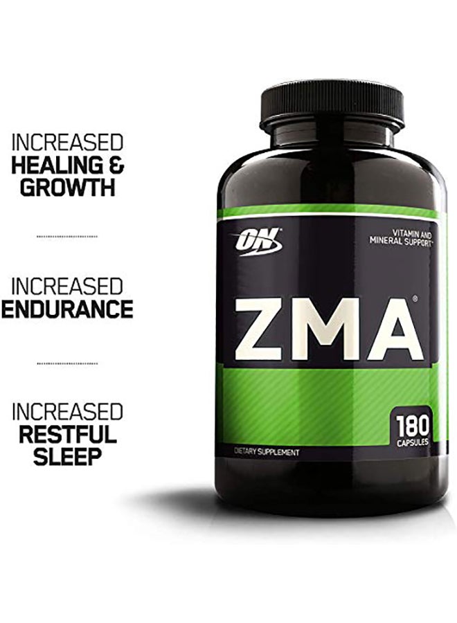 ZMA Dietary Supplement Capsules - 180 capsules