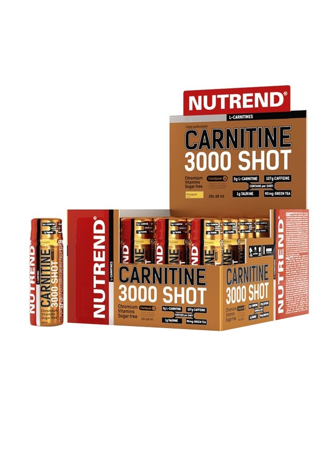 Nutrend Carnitine 3000 Shot 20X60Ml Orange