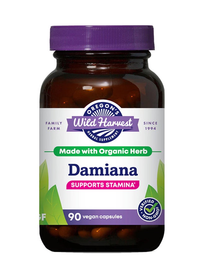 Damiana Organic Herbal Supplement - 90 Capsules