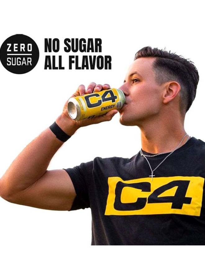 C4 Performance Energy Drink Zero Sugar Sport Plus Fitness  Cherry Limeade 473ml - Pack of 12