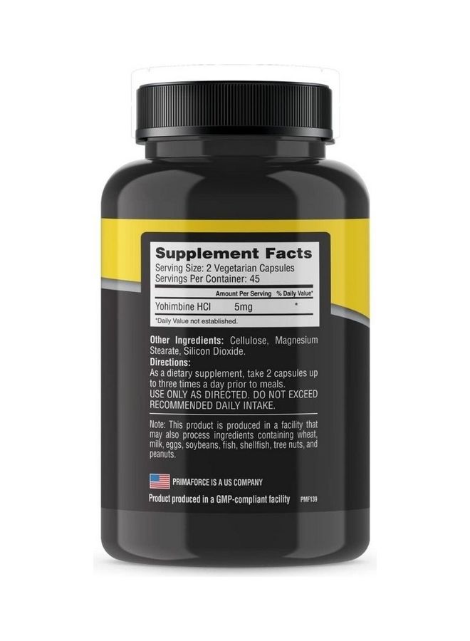90-Piece Yohimbine HCI Capsules