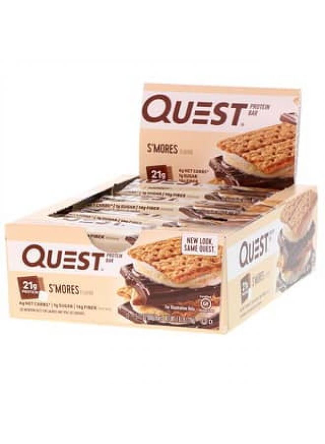 Quest Nutrition Protein Bar S'mores 12 Bars 2.12 (60 g) Each