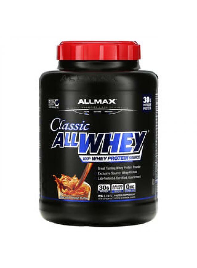 ALLMAX Nutrition Classic AllWhey 100% Whey Protein Chocolate Peanut Butter 5 lbs (2.27 kg)