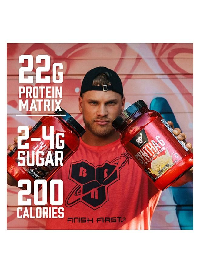 Syntha-6 Ultra Premium Protein Matrix, Whey Protein Powder, Micellar Casein, Milk Protein Isolate Powder- Vanilla Ice Cream, 2.91 lbs, 28 Servings (1.32 KG)