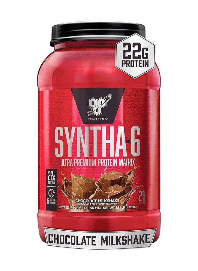 Syntha-6 Ultra Premium Protein Matrix, Whey Protein Powder, Micellar Casein, Milk Protein Isolate Powder - Chocolate Milkshake, 2.91 lbs, 28 Servings (1.32 KG)