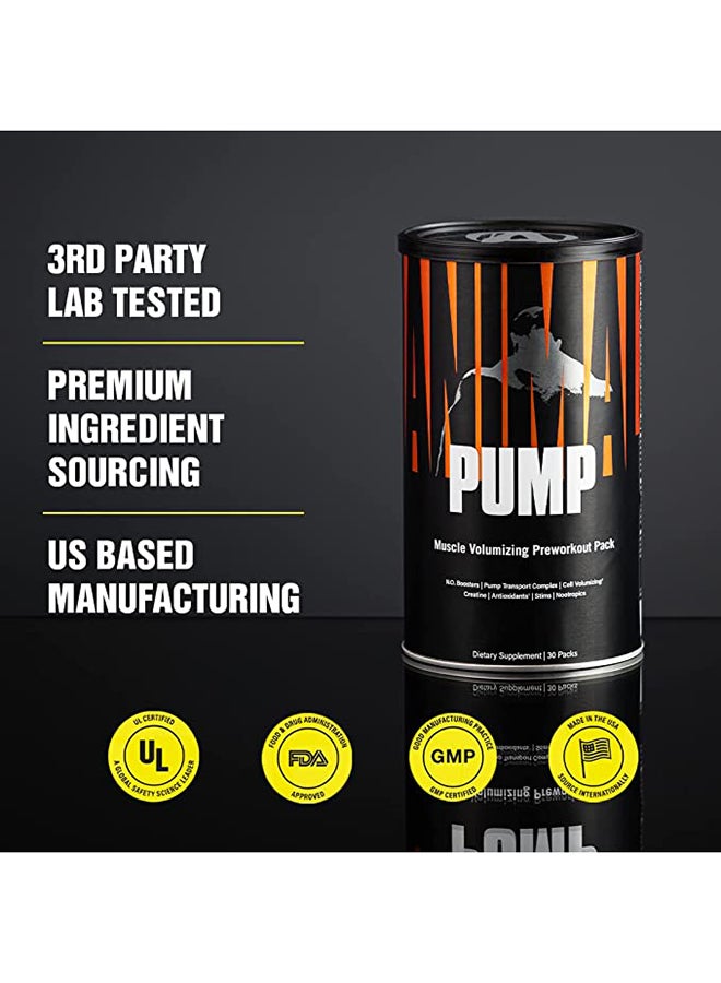 Pre Workout Pump- 30 Pack