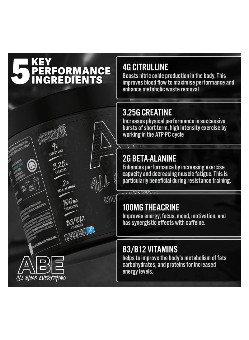 Abe Ultimate Pre-Workout With Sour Gummy Bear Flavor 30 Servings 375Gm