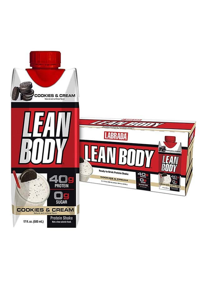 Lean Body Ready To Drink  Protein Shake-Cookies And Cream