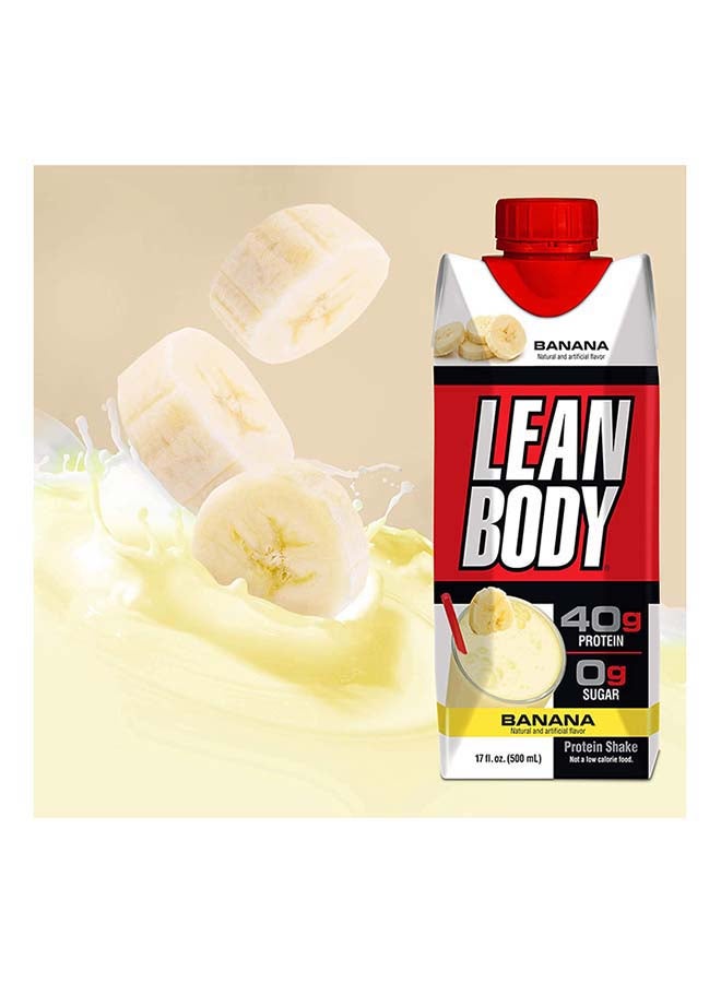 12-Piece Lean Body Ready To Drink Protein Shake-Banana