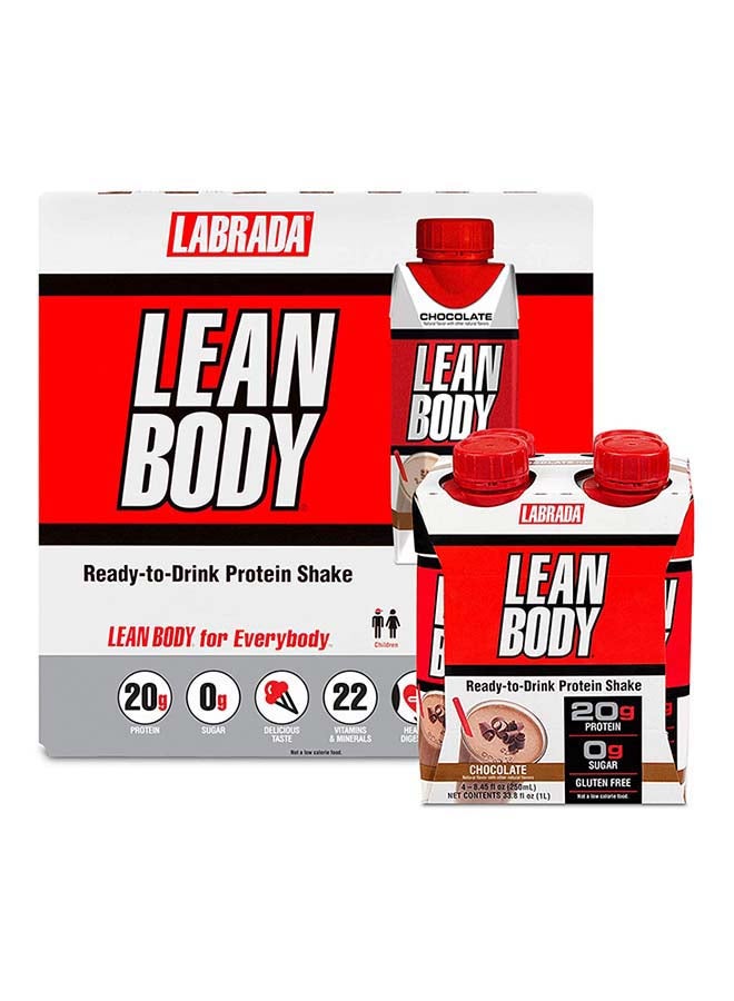 16-Piece Lean Body Ready To Drink Protein Shake-Chocolate