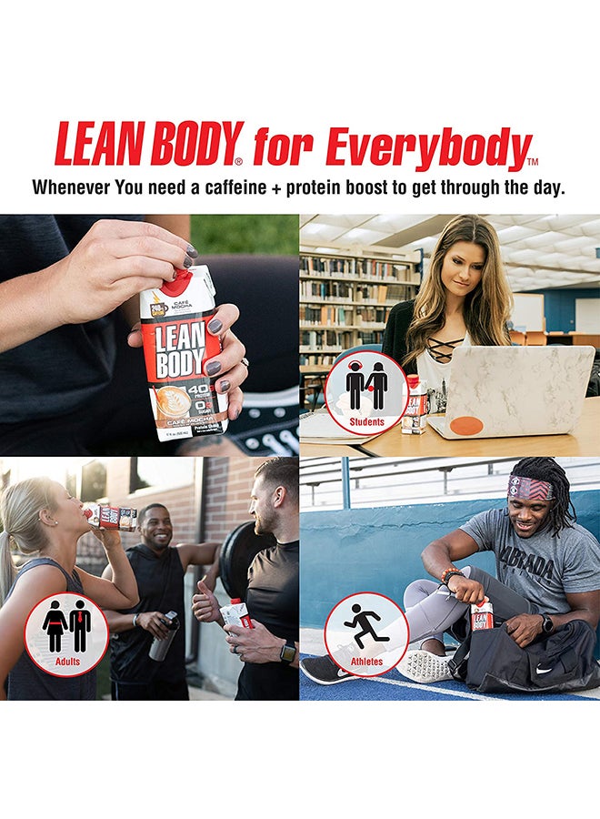 12-Piece Lean Body Ready To Drink Protein Shake-Café Mocha