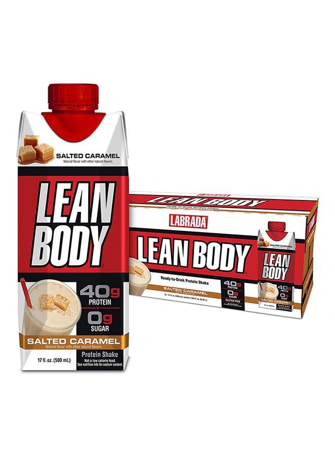 Lean Body Ready To Drink Protein Shake- Salted Caramel - Pack of 12