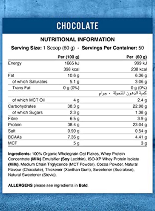 Critical Oats Advanced Protein Porridge Chocolate 50 Servings-3Kg