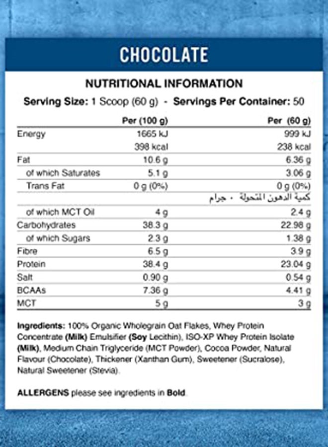 Critical Oats Advanced Protein Porridge Blueberry 50 Servings 3Kg