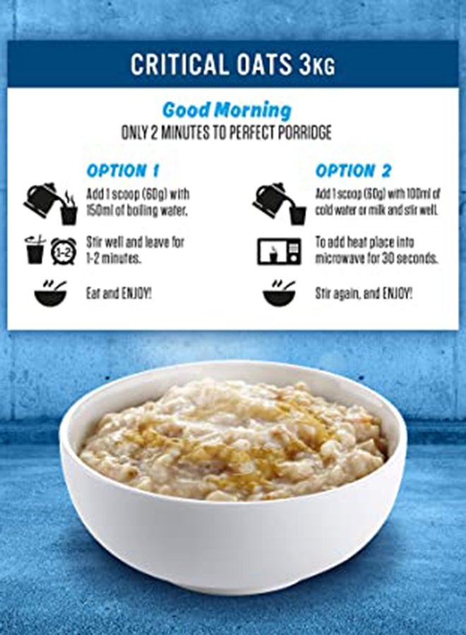 Critical Oats Advanced Protein Porridge Blueberry 50 Servings 3Kg