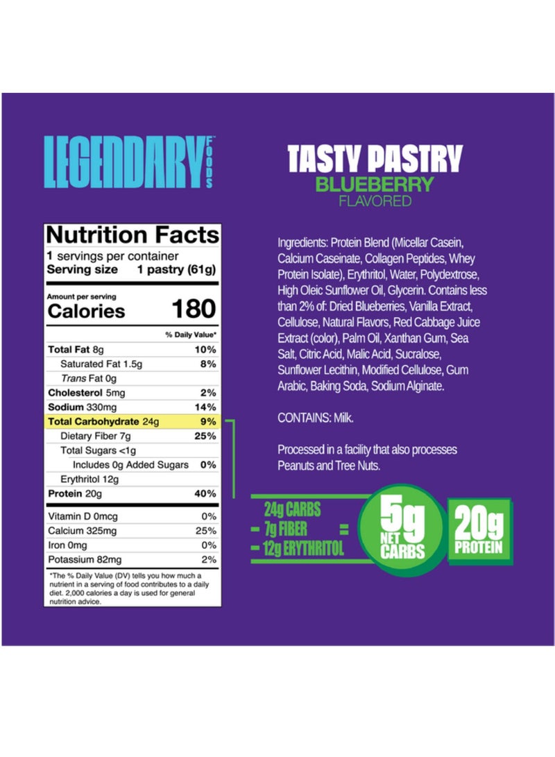 Tasty Pastry 61g Blueberry ( 1x10 )