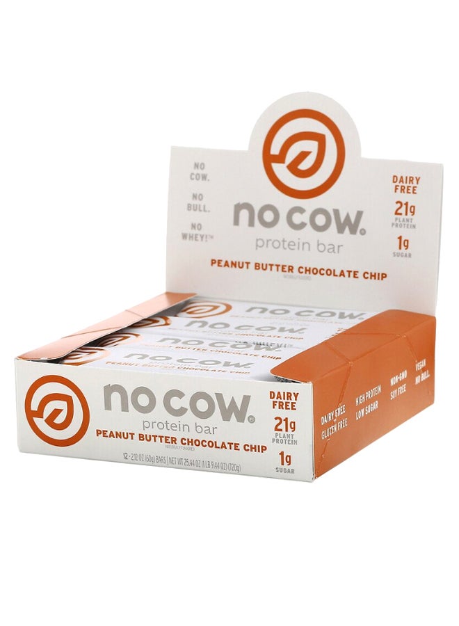 Pack Of 12 Protein Peanut Butter Chocolate Chip Bars