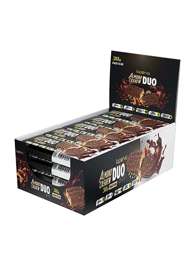 Protein Bar - laperva Almond Cashew Duo - High Protein, Nutritious Snacks to 
Support Energy, Low Sugar, Vegetarian, Keto Friendly (Almond Cashew Duo - 18 x 90gm)