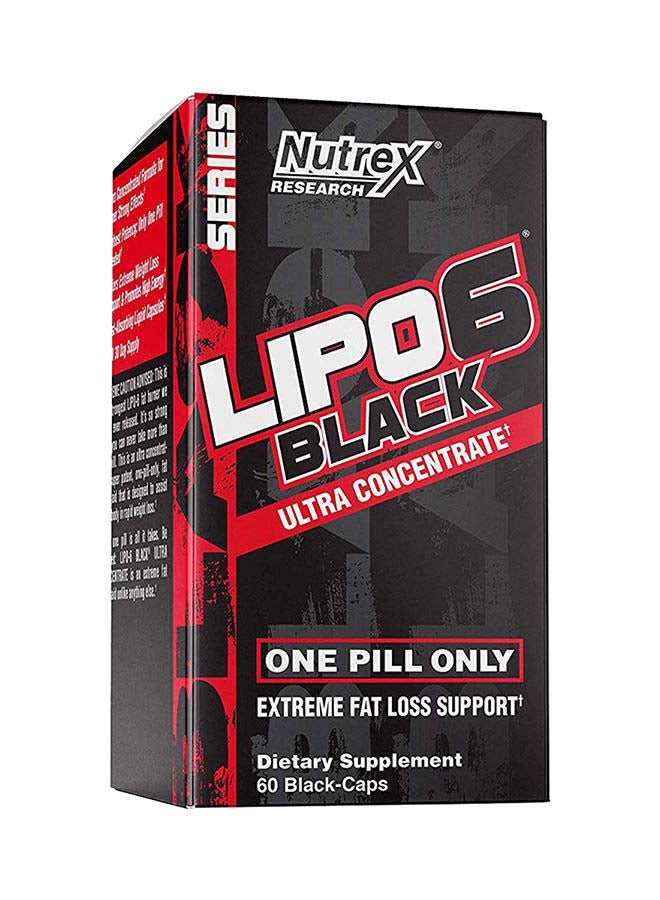Ultra Concentration Lipo 6 Black Supplement 60  Capsules