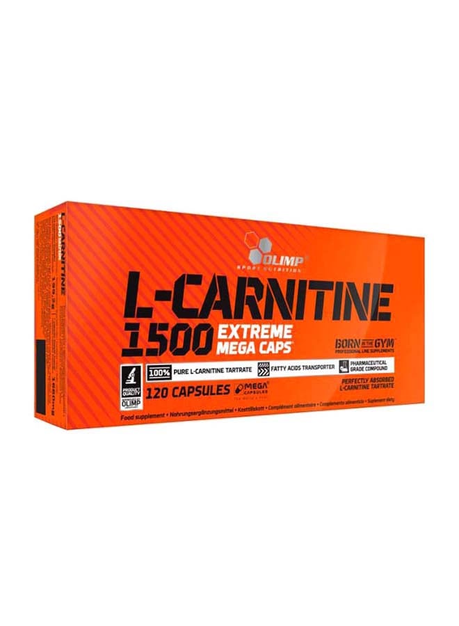 L-Carnitine 1500 Extreme Mega Caps 120 Capsules
