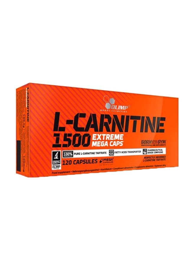 L-Carnitine 1500 Extreme Mega Caps 120 Capsules