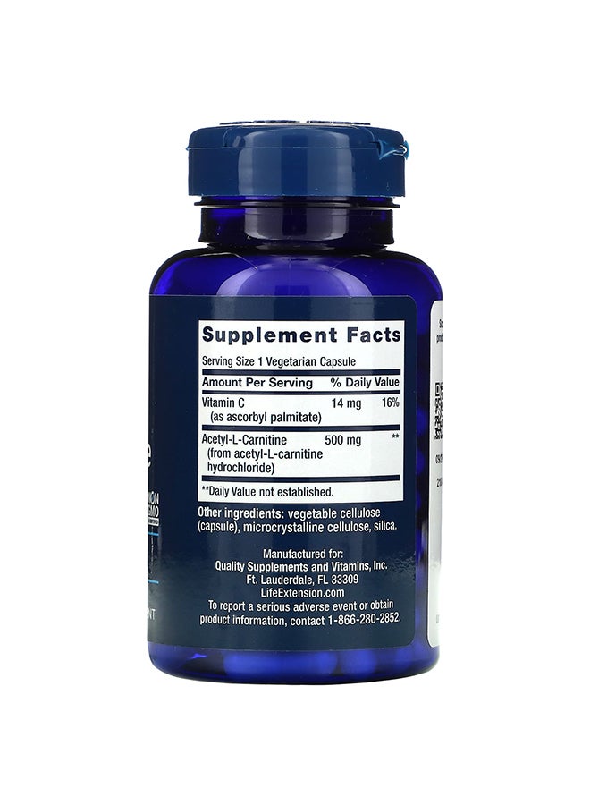 Acetyl-L-Carnitine 500mg - 100 Capsule