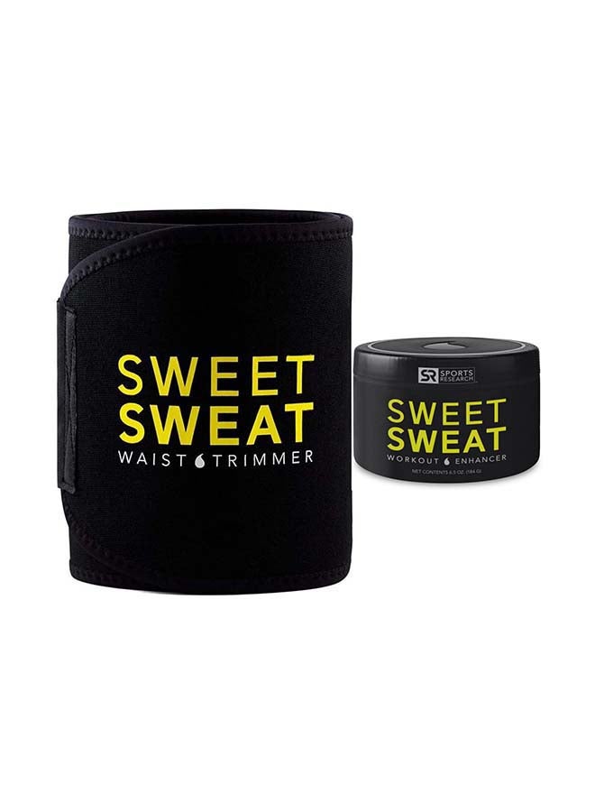 Sweet Sweat Premium Quality Waist Trimmer With Workout Enhancer Jar