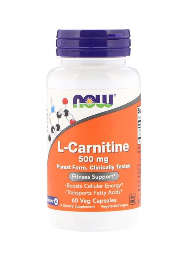 L-Carnitine Dietary Supplement - 60 Veg Capsules