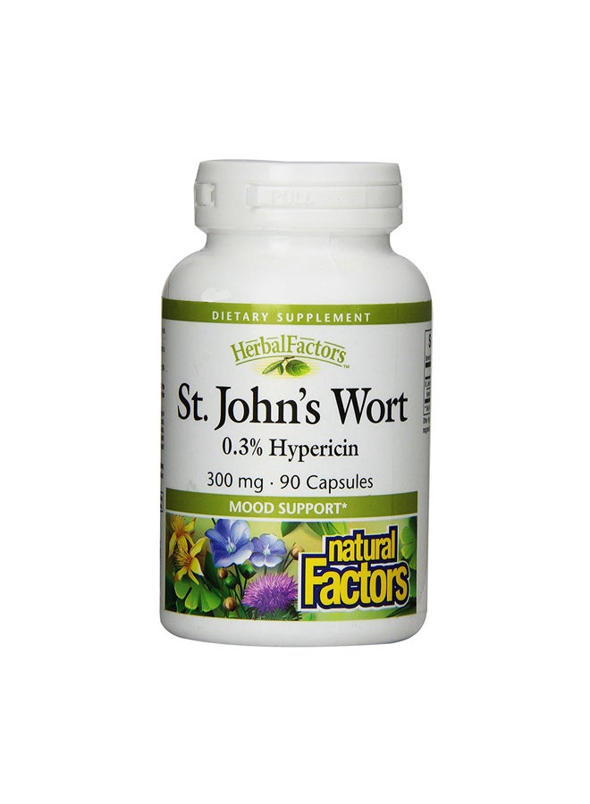 90 Capsules Herbal Factors St. John's Wort