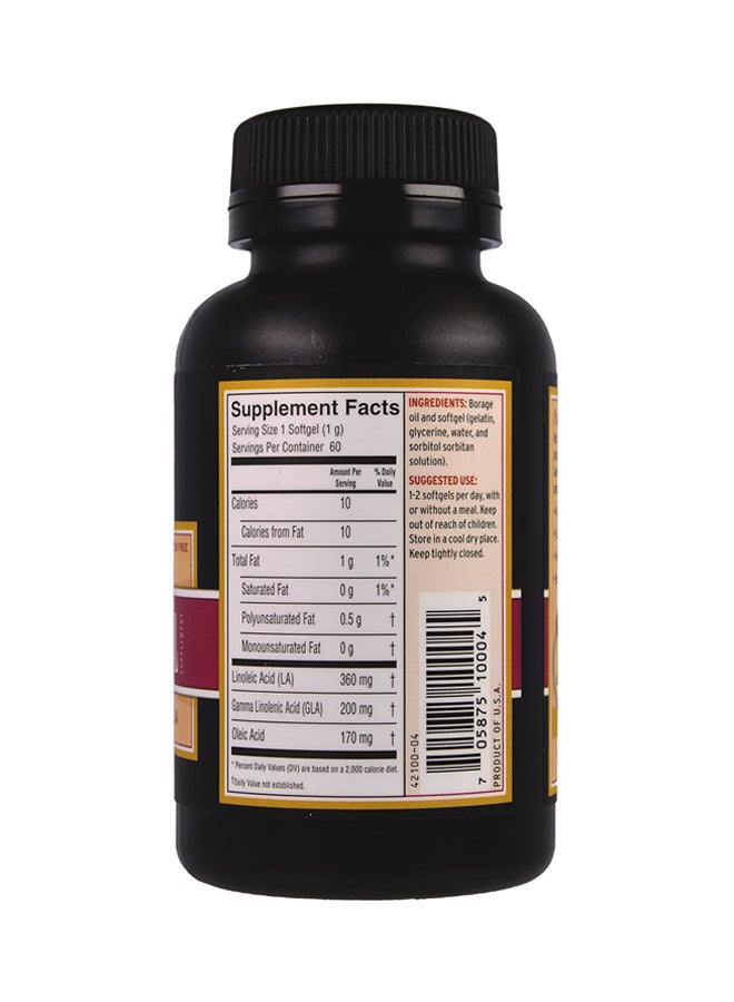 Borage Oil Capsules - 60 Softgels