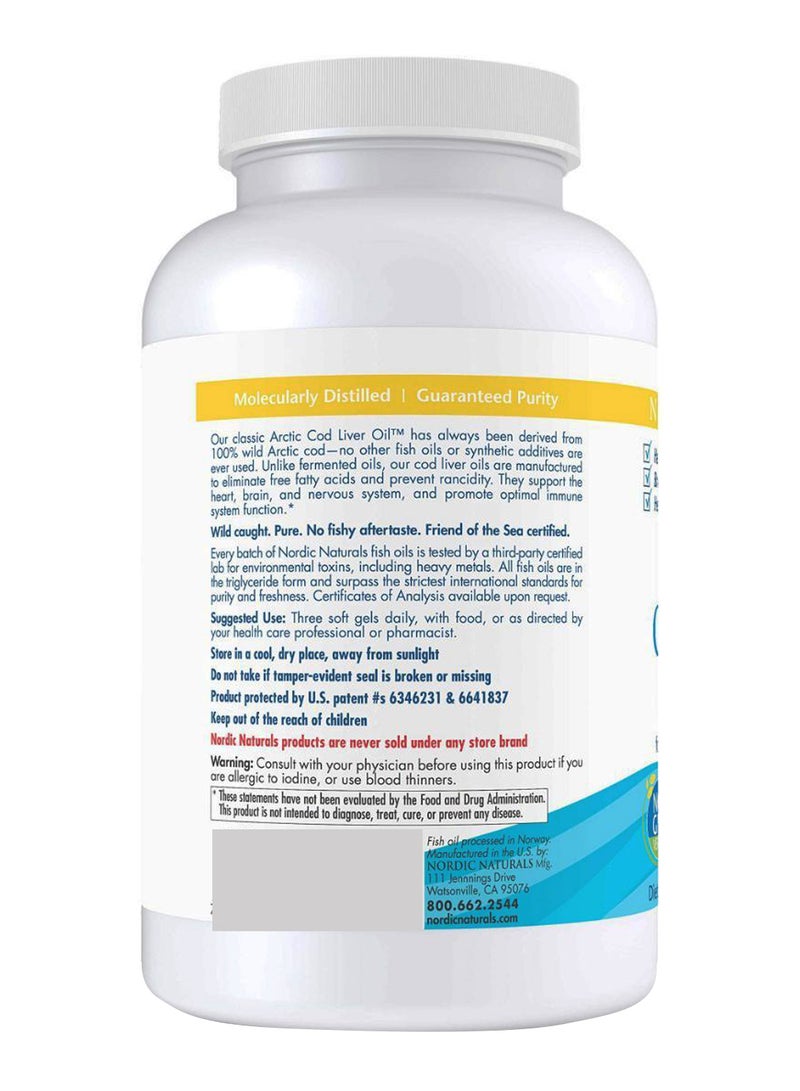 Arctic Cod Liver Oil Dietary Supplement