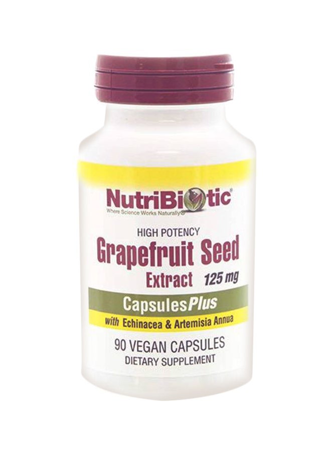 High Potency Grapefruit Seed Extract Dietary Supplement 125mg - 90 Vegetarian Capsules