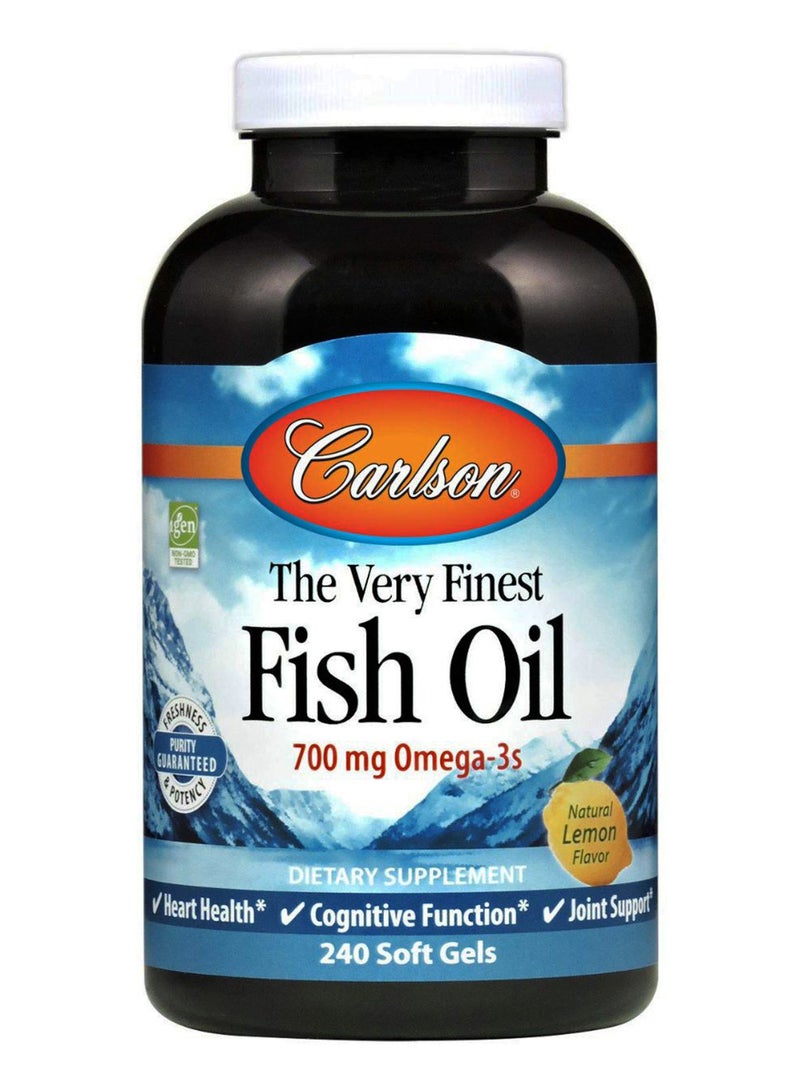 The Very Finest Fish Oil Dietary Supplement - 240 Softgels