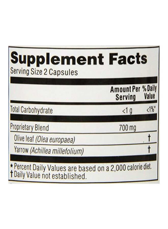 Olive Leaf Herbal Supplement - 100 Vegetarian Capsules