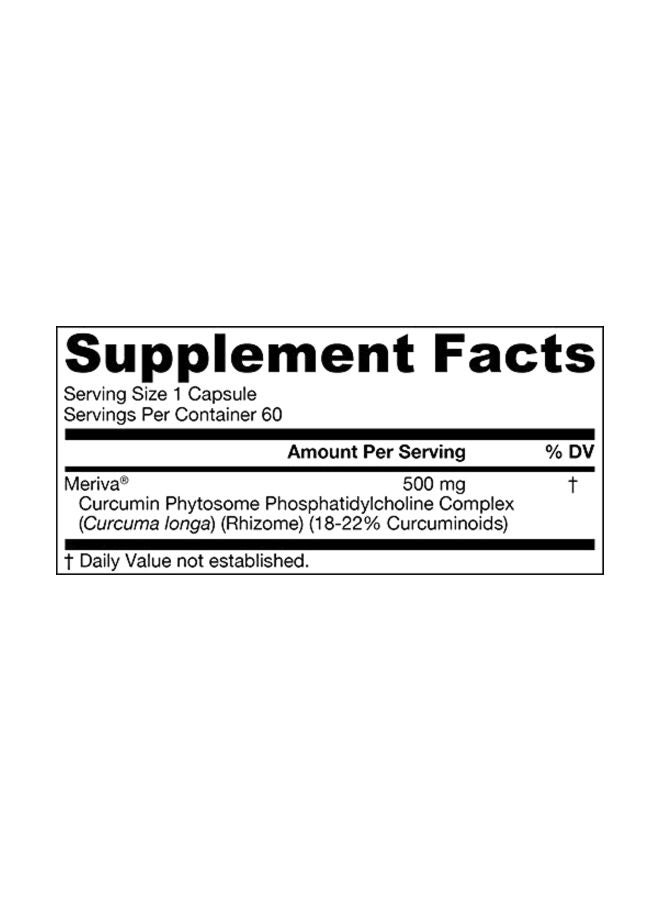 Dietary Supplement Curcumin Phytosome 500mg - 60 Capsules