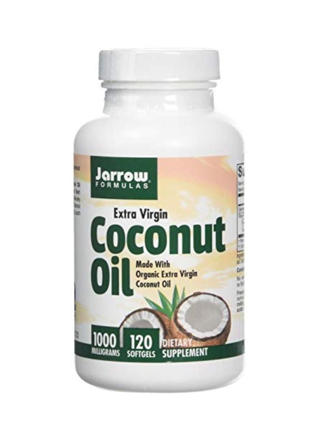 Extra Virgin Coconut Oil Dietary Supplement 1000mg - 120 Softgels