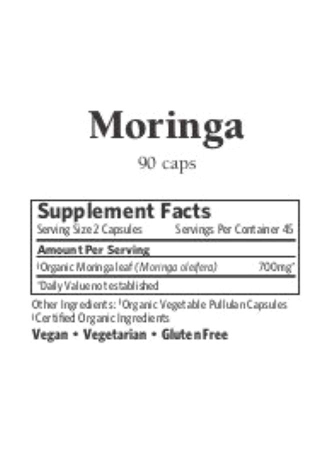 Moringa Herbal Supplement - 90 Veg Capsules