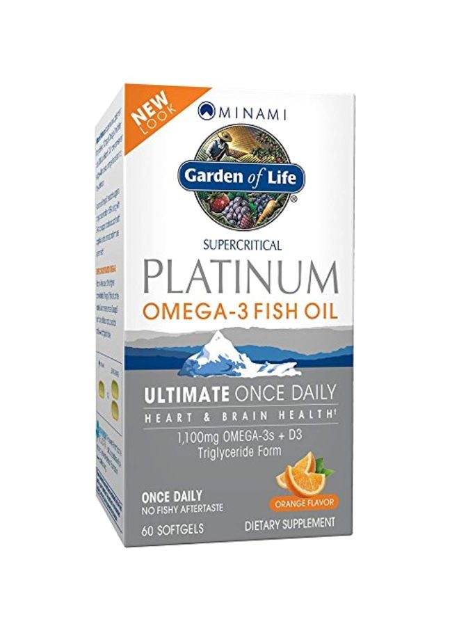 Omega-3 Fish Oil Dietary Supplement - 60 Softgels