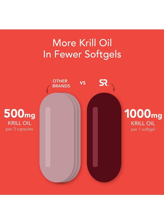 Antarctic Krill Oil 1000mg- 60 Softgels