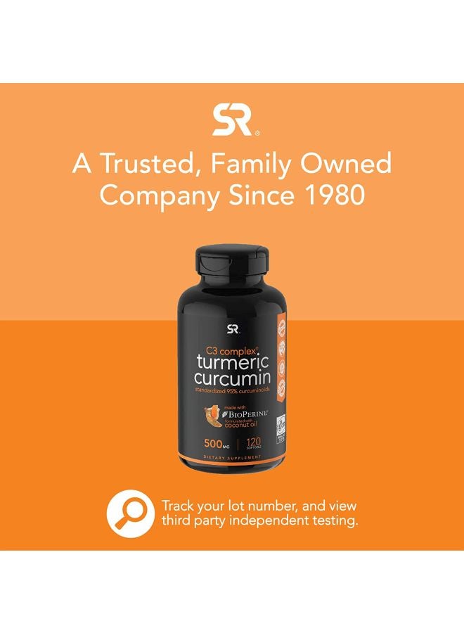 C3 Complex Turmeric Curcumin 500mg - 120 Softgels