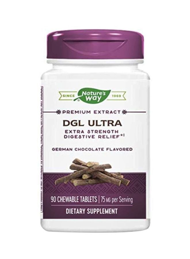 DGL Ultra Dietary Supplement - German Chocolate - 90 Tablets