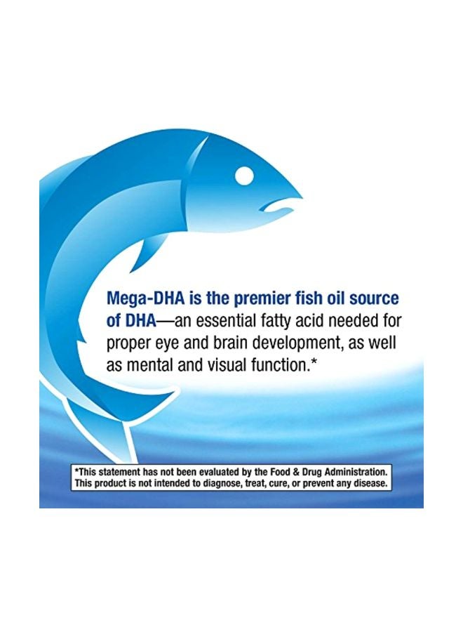 Mega-DHA Premium Fish Oil 1000mg Dietary Supplement - 60 Softgels