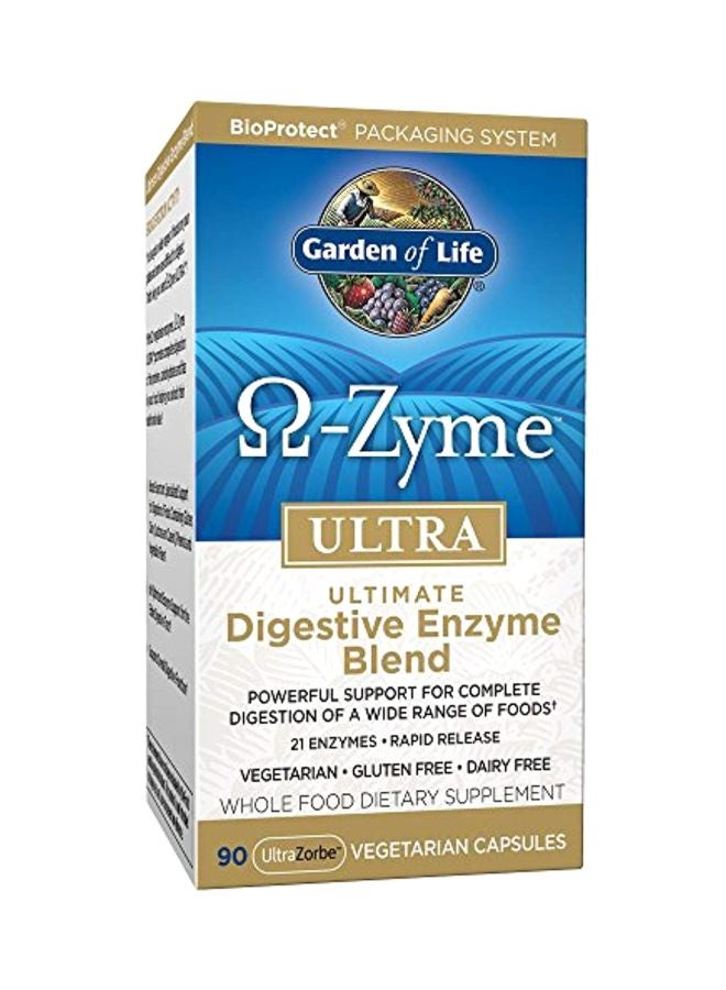 Ultimate Digestive Enzyme Blend Whole Food Dietary Supplement - 90 Vegetarian Capsules