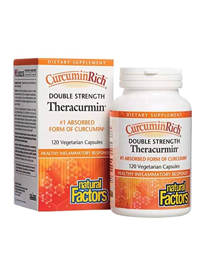 CurcuminRich Double Strength Theracurmin Dietary Supplement - 120 Capsules