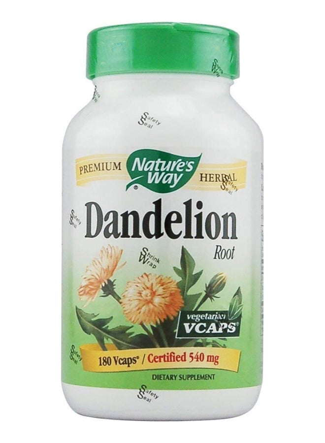 Dandelion Root Dietary Supplement - 180 Capsule